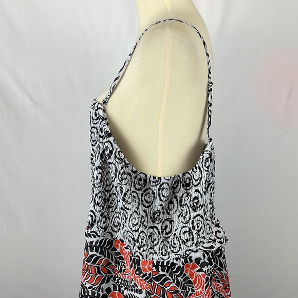Lane Bryant Smocked Ruffle Boho Chiffon Sundress w/Removable Straps - Size 26 - Picture 6 of 15